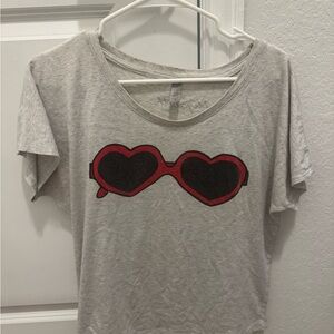 Heart Sunglasses Graphic T-Shirt